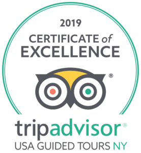 2019 TripAdvisor Certificate of Excellence | USA Guided Tours NY