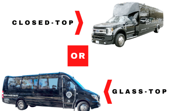 Glass-Top or Open-Top Convertible Bus